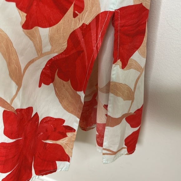 𝅺ANTHROPOLOGIE Maeve Gemma floral ribbed cuffs midi dress - Picture 11 of 12